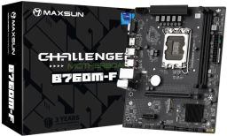 Maxsun Alaplap - Intel MS-CHALLENGER B760M-F s1700 (B760, mATX, 2xDDR4 4400MHz, 3xSATA3, M.2, HDMI, D-sub)