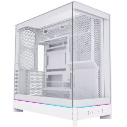 Számítógépház Montech HS02 PC Ház, Midi-Tower, ATX, Edzett Üveg, ARGB - Fehér