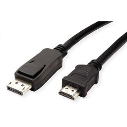 DisplayPort kábel DP M-HDMI M 1m 1920x1080 60 Hz audio VALUE (11.99.5780)