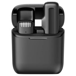 Ulanzi J11 vezeték nélküli Lavalier mikrofon, 1 mikrofon és 1 vevő, usb-c csatlakozás, fekete