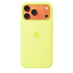 Apple iPhone 17 Pro Max Silicone Case with MagSafe Neon Yellow