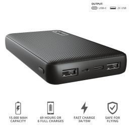 Trust Primo Compact 15000mAh PowerBank Black