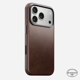 Nomad Traditional Leather (Horween) case for iPhone 17 Pro Rustic Brown