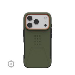 UAG Civilian Magsafe case for iPhone 17 Pro Olive/Orange