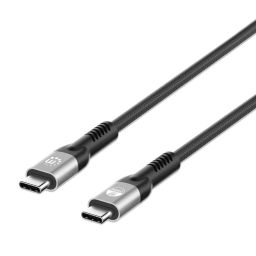 Manhattan USB-C to USB-C 240W 40Gbit/s 8K cable 1m Black