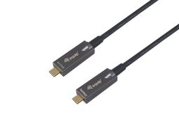 EQuip USB-C to C USB 3.2 Gen 2 10Gbps PD 60W 8K 60Hz Active Optical Cable 15m Black