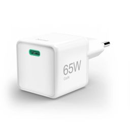Hama Fast Charger GaN USB-C Super Mini Charger PD 65W White