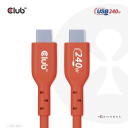 Club3D USB2 Type-C cable 1m Red