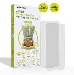 Mobile Origin Screen Guard with easy applicator case friendly for iPhone 17 Pro Max 2 Pack