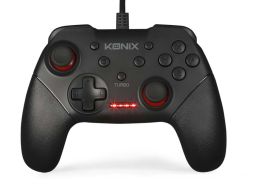 Mythics Nintendo Switch/PC fekete vezetékes kontroller