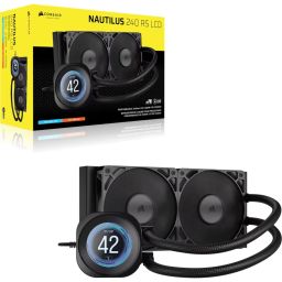 Corsair Nautilus 240 RS LCD Liquid CPU Cooler Black