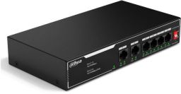 Dahua SF1006LP 4x10/100 Mbps PoE + 2x10/100 Mbps uplink, 36W, nem menedzselhető PoE Switch
