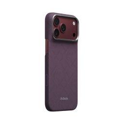 Pitaka Edge Case PTK Weaving for iPhone 18/17 Pro Max Charoite Purple