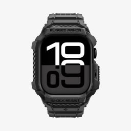 Spigen Rugged Armor Pro 2 case for Apple Watch 11 46mm Matte Black