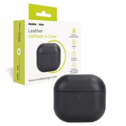 Mobile Origin AirPods 4 Leather case Black