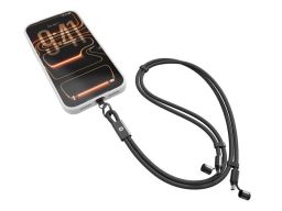 Conceptronic  USB 2.0 Lanyard USB-C Male to USB-C Male cable 1,5m Black