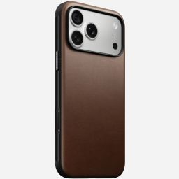 Nomad Modern Leather Case for iPhone 18 Pro Max/17 Pro Max Brown