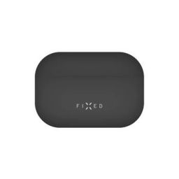 FIXED Silky szilikon tok Apple Airpods Pro fülhallgatóhoz, fekete