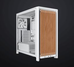 Corsair FRAME 4000D RS Wood Mid-Tower ATX ház, fehér/tölgy