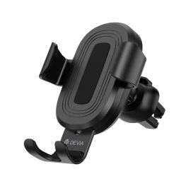 Devia Gravity Sensor Car Air Vent Wireless Charger Phone Holder (10W) Black