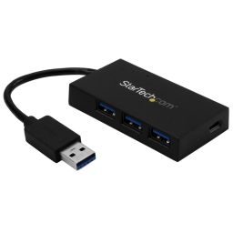 Startech 4-portos USB3.0 HUB Black