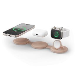 Satechi OntheGo 3-in-1 Wireless Charger Desert Rose