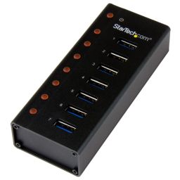 Startech 7-portos USB3.0 HUB Black