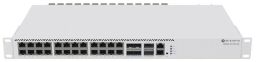 MikroTik CRS326-4C+20G+2Q+R rackbe szerelhető switch, 20x2.5Gbit RJ45, 4xSFP+, 2xQSFP+ 40 Gbit foglalat