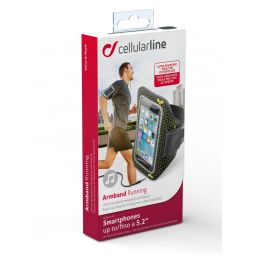 Cellularline Sportluoprene case ARMBAND RUNNING, for smartphones up to 5.2