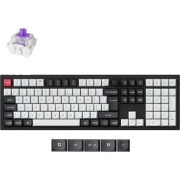 Keychron Q6 HE Bluetooth / vezeték nélküli / USB magyar Gateron double-rail magnetic nebula mechanikus billentyűzet feke