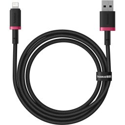 Baseus Dura Type A to IP 2.4A fast charging cable 1m Black/Red