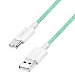 Logilink USB 2.0 Type-C A/M to C/M cable 1m Green