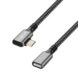 Logilink USB 3.2 Gen2 Type-C cable M/F 1m Black/Grey
