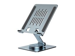 Conceptronic  THANA09G Foldable Swivel Tablet Stand 360° Rotating Base Adjustable Height Grey