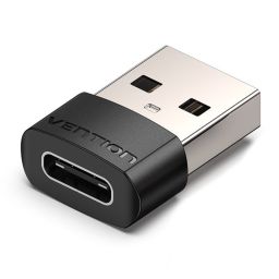 Vention USB-A 2.0/M -> USB-C/F Adapter Black