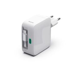 Hama Fast Charger GaN 2xUSB-C PD 30W White