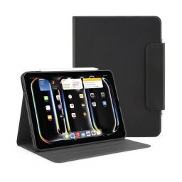 Pipetto Origami No5 Rotating Folio Case for iPad Pro 11 (2024) Black