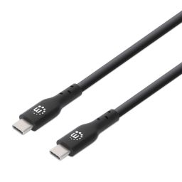 Manhattan USB3.2 Gen 2 Type-C Device 4K/60Hz 60W Cable 0,5m Black