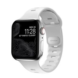Nomad Sport Slim Strap M/L, white - Apple Watch Ultra (49mm) 8/7 (45mm)/6/SE/5/4 (44mm)/3/2/1 (42mm)