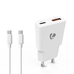 Nedis Wall Charger 20W PD 3.0 with 1,5m USB-C cable White