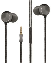 2GO Delux In-Ear Stereo Headset Black/Silver