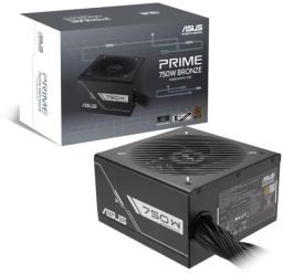 TÁP Asus Prime 750W 80+ Bronze tápegység - nem moduláris - PRIME-750B-BLACK