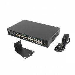 Lanberg Switch 24x 1GbE PoE+/ 2x GbE/ 2 SFP ,19