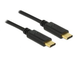 DeLock USB 2.0 cable Type-C to Type-C 4m 3A Black