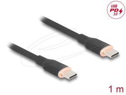 DeLock USB cable USB-C to USB-C 1m Black