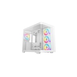 DEEPCOOL Ház ATX CG530U 4F WH, Tápegység nélkül, fehér, Üvegfalú