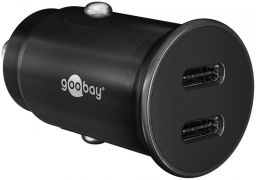 USB autós gyorstöltő 2xUSB C 3.1 GOOBAY (59705)