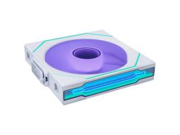 Lian Li UNI FAN SL-INF Wireless ventilátor, Fordított légáramlás, ARGB, PWM - 140mm, fehér