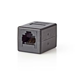 Nedis CAT5e / CAT6 Female Network Coupler Black