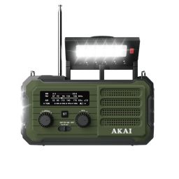 Akai APR-800E Multi-purpose crank Radio Green